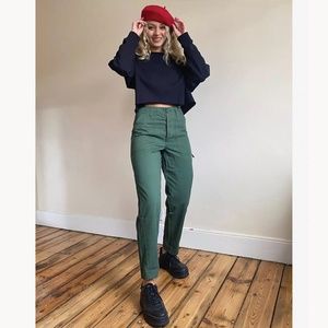 ASOS DESIGN slim leg combat pants in green size 4